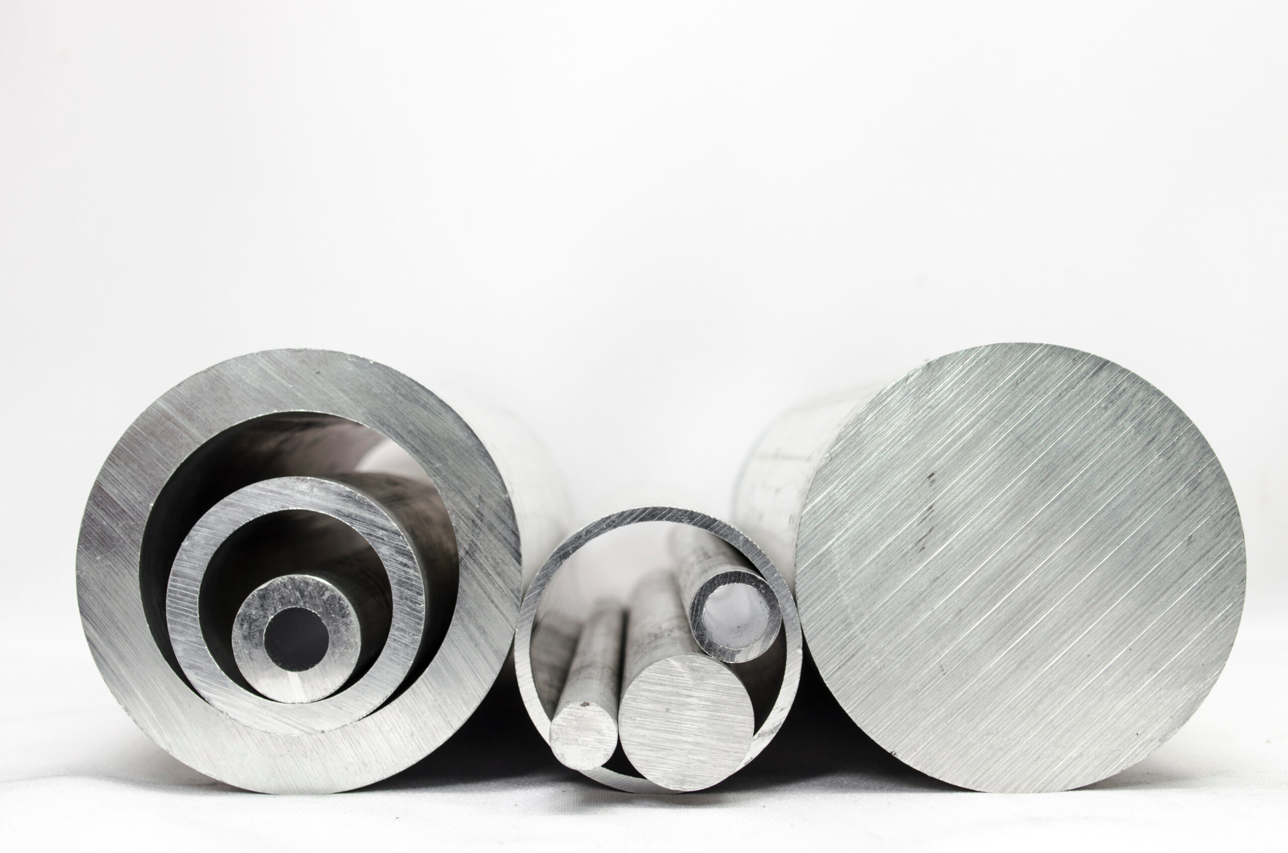 Various Scan Tube Steel products with different shapes and sizes on display.